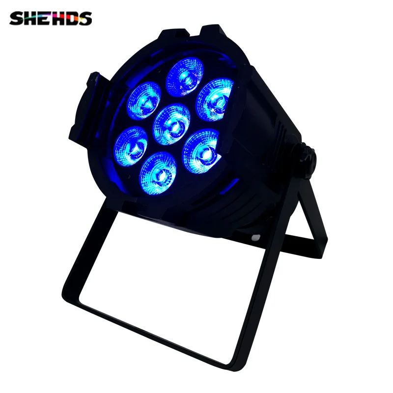 

10pcs/lot Aluminum Alloy LED Par 7x12W RGBW Lighting No Noise Stage Lights With DMX Master Slave Sound activated for DJ Party