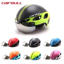 CAIRBULL New Bicycle Helmet with Lens Adult Women Men Breathable MTB Road Bike Goggles Helmet Casco Ciclismo M L 54-62cm Cycling