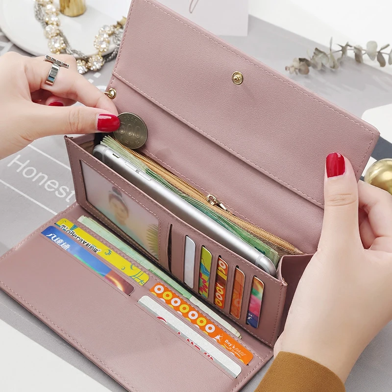New Fashion Women Wallets Long Style Multi-functional wallet Purse Fresh PU leather Female Clutch Card Holder New Fashion Women Wallets Long Style Multi-functional wallet Purse Fresh PU leather Female Clutch Card Holder
