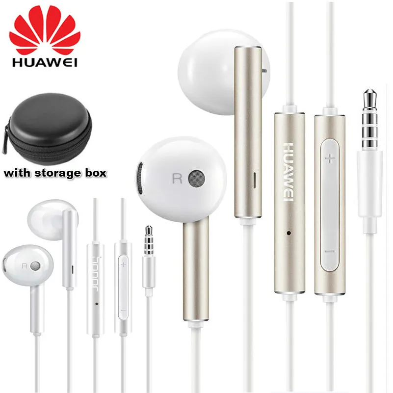 Original Huawei AM116 Honor AM115 Earphone wired 3.5mm In Ear Headset Mic Volume Control For