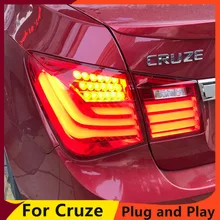 KOWELL автомобильный Стайлинг для Chevrolet Cruze 2009-2013 задние фонари светодиодный задний фонарь задний багажник крышка лампы drl+ сигнал+ тормоз+ обратный