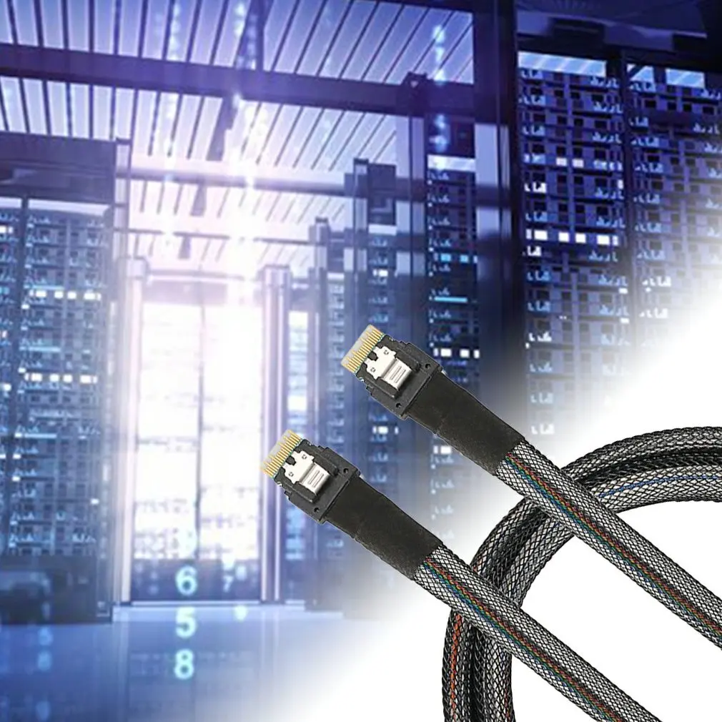 Тонкий Sas 38Pin Sff-8654 Сервер жесткий диск кабель передачи данных