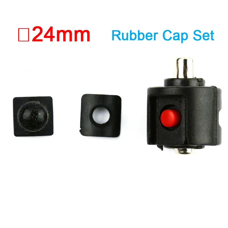 

Strong Light Flashlight 24mm Switch with Charging Port Hole Central Switch Assembly Central Metal Rubber Button Parts