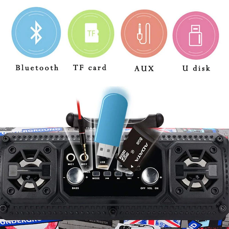 Hifi портативный Bluetooth динамик fm радио Move K tv 3D звуковой блок беспроводной объемный
