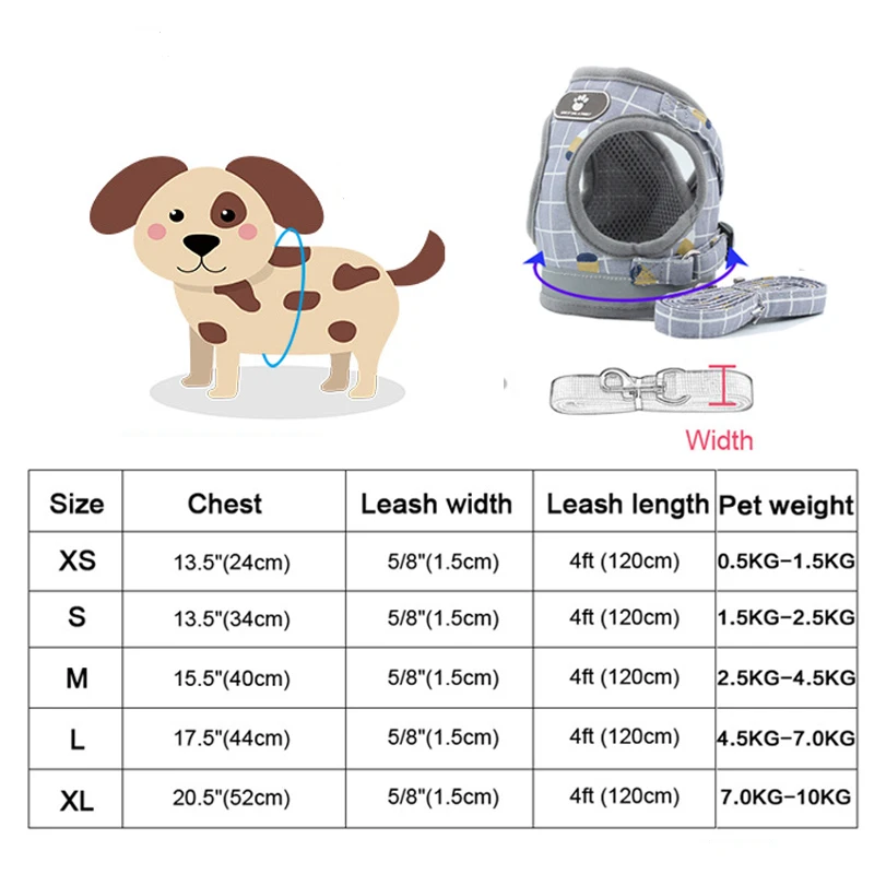 Жилет для собак, поводок из мягкой сетки, поводок для собак, поводок для кошек, поводок для питомцев, щенков, маленьких, средних и больших собак, чихуахуа, Тедди, товары для питомцев Torkie