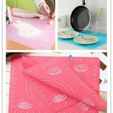 Силиконовый Прокат Fondant(сахарная) глины глазировка печенья тесто коврик для выпечки 1HAC#356