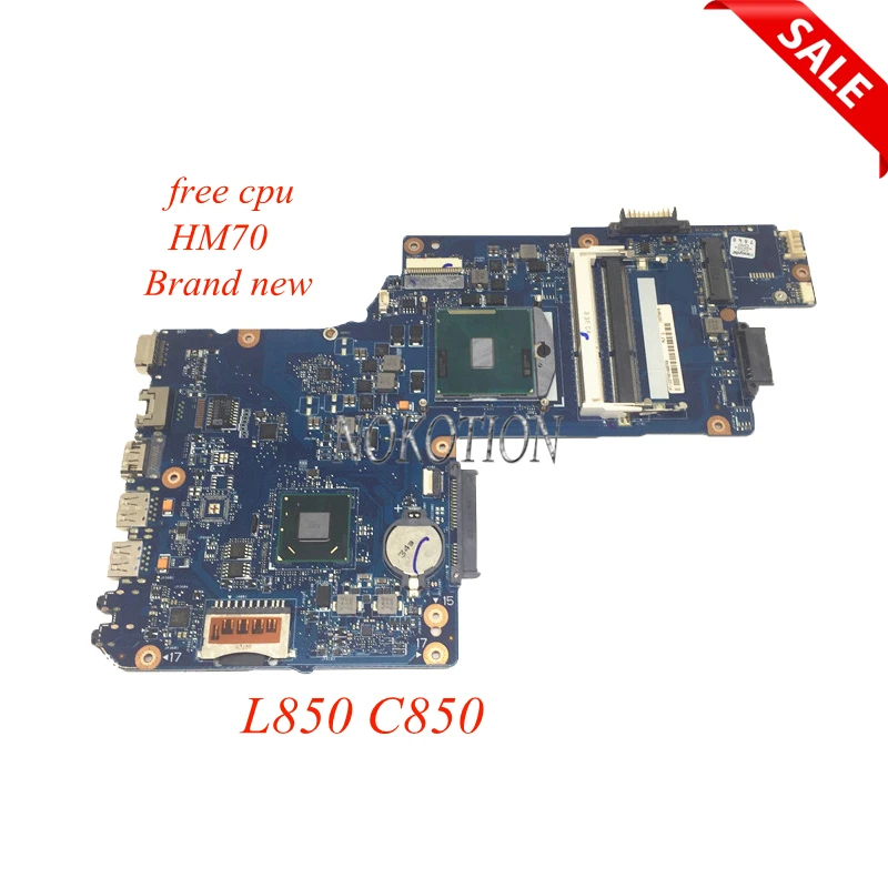 NOKOTION brand new H000052740 Main board For toshiba satellite L850 C850 laptop motherboard HM70 Graphics free cpu works NOKOTION brand new H000052740 Main board For toshiba satellite L850 C850 laptop motherboard HM70 Graphics free cpu works