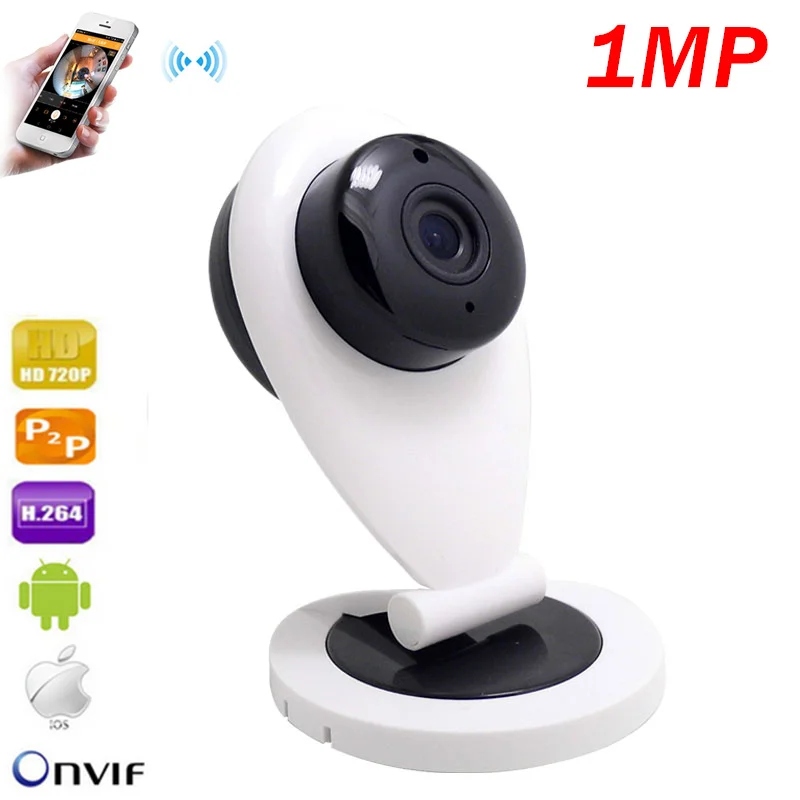Новейшая белая HD мини Wifi ip камера беспроводная 720 P Смарт P2P радионяня сеть