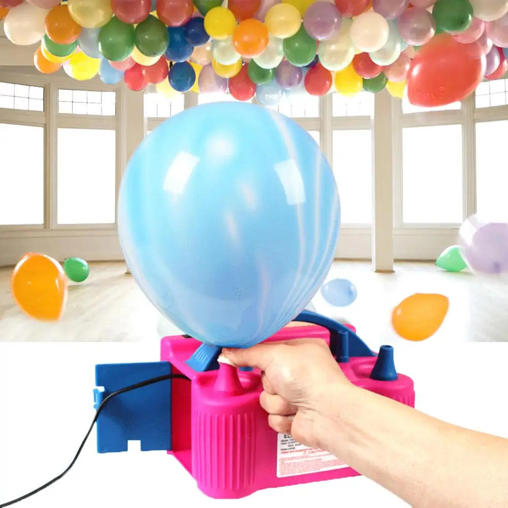 

Double Hole AC Inflatable 600W Electric Air Balloon Pump Electric Balloon Inflatable Pump Portable Air Blower EU Plug 220-240V
