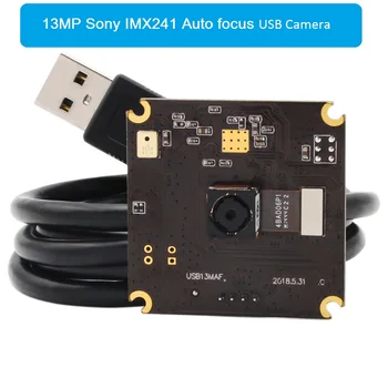 

ELP 13 MP IMX214 3840*2880 4K USB Camera MJPEG YUYV Autofocus UVC USB Camera Board for Android Linux Windows MAC OS