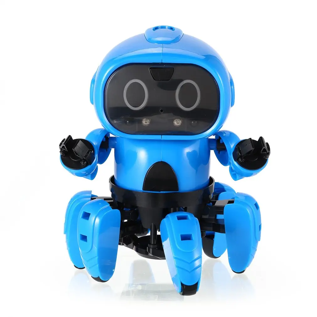 Умная Индукционная 6 брюки с широкими штанинами электрический RC робот "сделай сам" в разобранном виде комплект жест Сенсор обходом препятствий для дистанционного Управление игрушки
