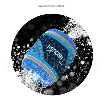 Through Dual Headed  Male Masturbator Cup Stretchy Penis Delay Massager Anal Vagina Real Pussy Adult Sex Toys For Men Erotic toy 5