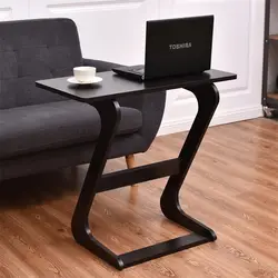 Современный уникальный Z-shape консоль поднос для кофе ноутбука еда СИД стол Сильный Премиум МДФ окрашенная отделка широкий конец столы HW56267BR