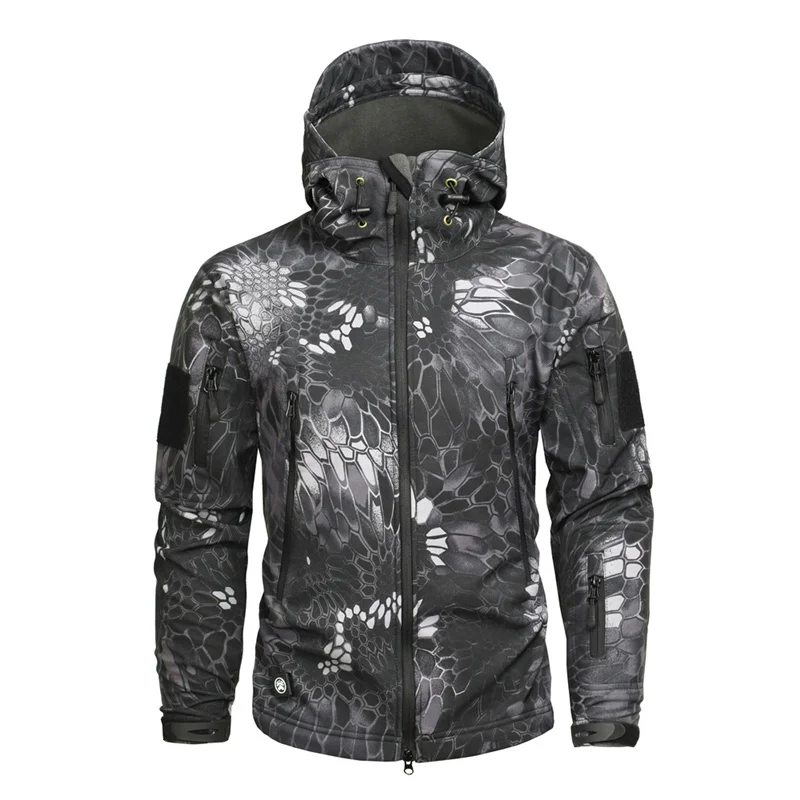 Billig Mege Marke Kleidung Männer Military Jacke UNS Armee Taktische Haifisch Softshell Herbst Winter Oberbekleidung Camouflage Jacke und Mantel