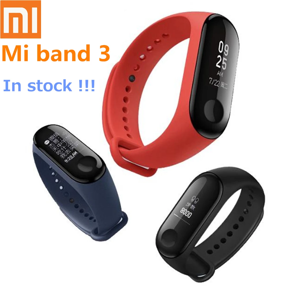 2018 новейший Xiaomi mi Band 3 умный Браслет пульсометр водостойкий pk 2 Поддержка Android
