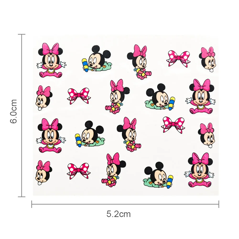 1 Sheet Cartoon Nail Stickers Mickey/Tom And Jerry/Little Yellow Man Slider Water Stickers Transfer Decal For Nails ZJT4027