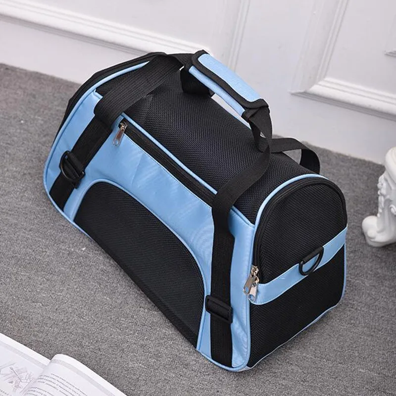 Сумка-переноска для собак, Рюкзак-переноска для собак, переноска для собак, переноска для путешествий, плюшевый пакет, дышащая маленькая сумка для домашних животных, сумка для домашних животных - Цвет: blue