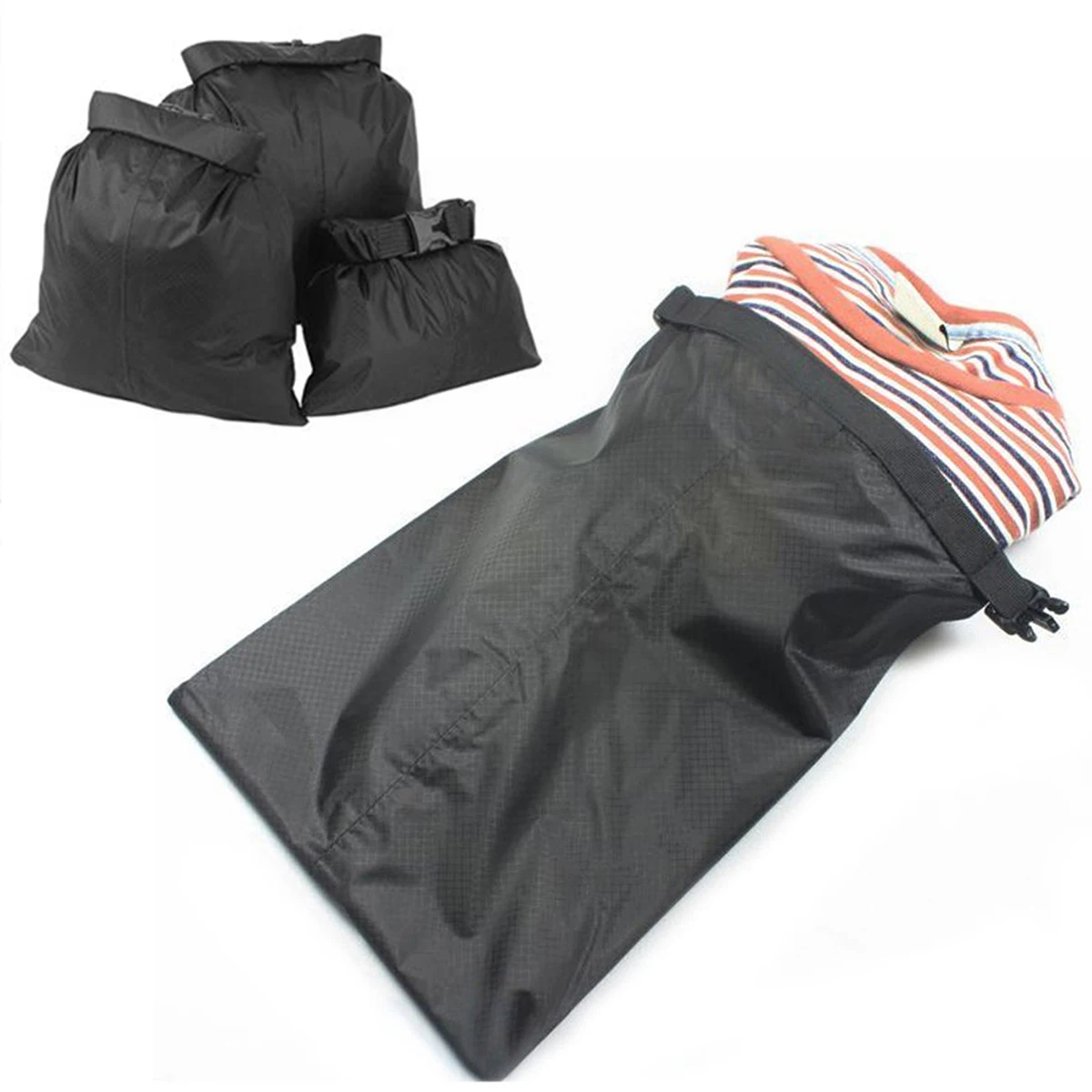 

3Pcs Waterproof Floating Dry Bag Sack Ultra-light Nylon for Outdoor Canoe Kayak Boat Rafting Dry Bag Pouch
