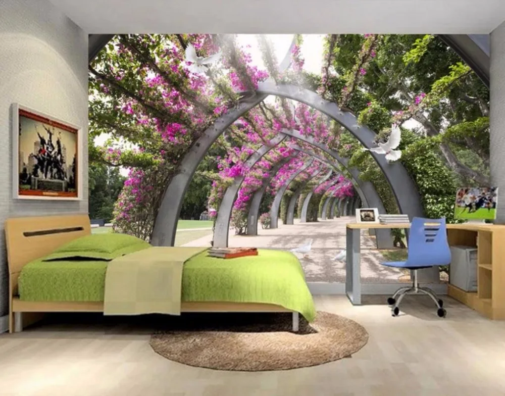 Фотообои 3d обои цветок лоза нетканые для спальни гостиной стены фоновые