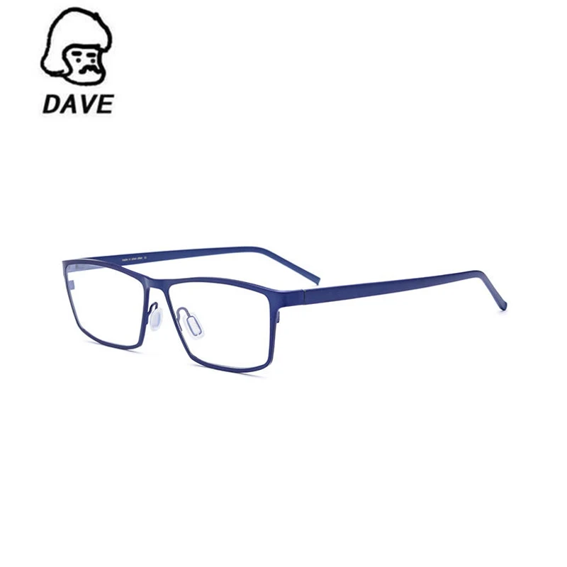 

DAVE Men Business Ultra Light Glasses Frame Titanium Alloy Myopic Optical Glasses Frame Square Matte Frame Prescription Glasses