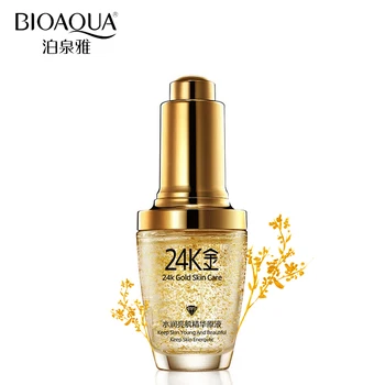 

BIOAQUA Brand Skin Care 24K Gold Essence Anti Wrinkle Face Anti Aging Collagen Whitening Moisturizing Hyaluronic Acid Liquid