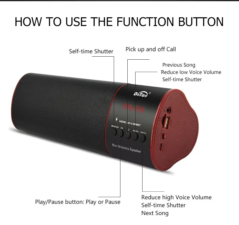 mini wireless speaker wster