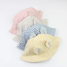 Детские шапки для мальчиков и девочек, коллекция года, четырехсезонная детская вязаная шапочка, вязаные хлопковые милые детские шапки с мультяшными ушками