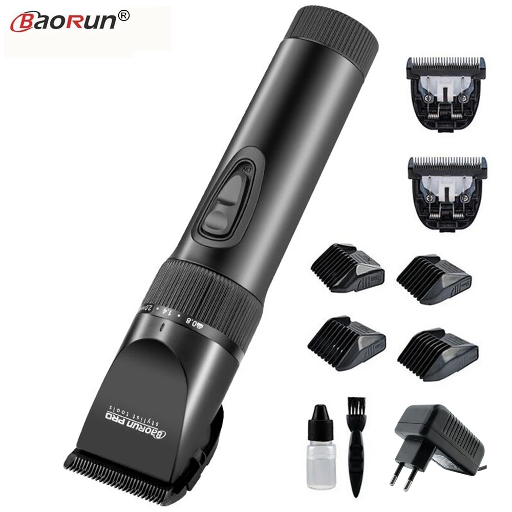

New Professional Rechargeable Hair Trimmer Beard Shaver for Men Electric Hair Clipper Titanium Cutter Salon Hair Cutting Machine