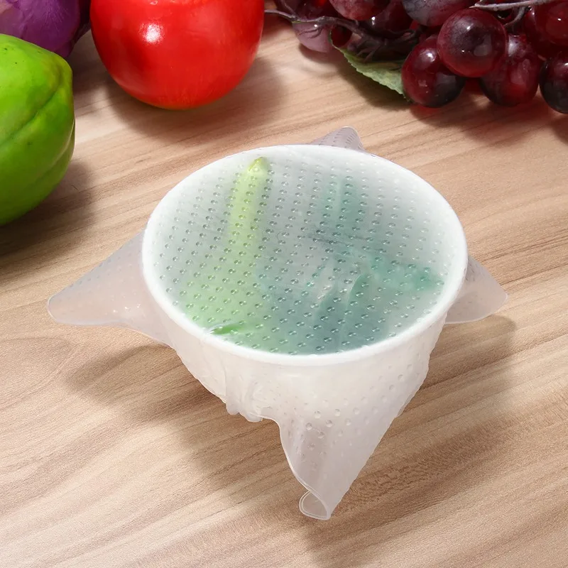 S/M/L многоразовая силиконовая пленка для хранения пищевых продуктов герметичная