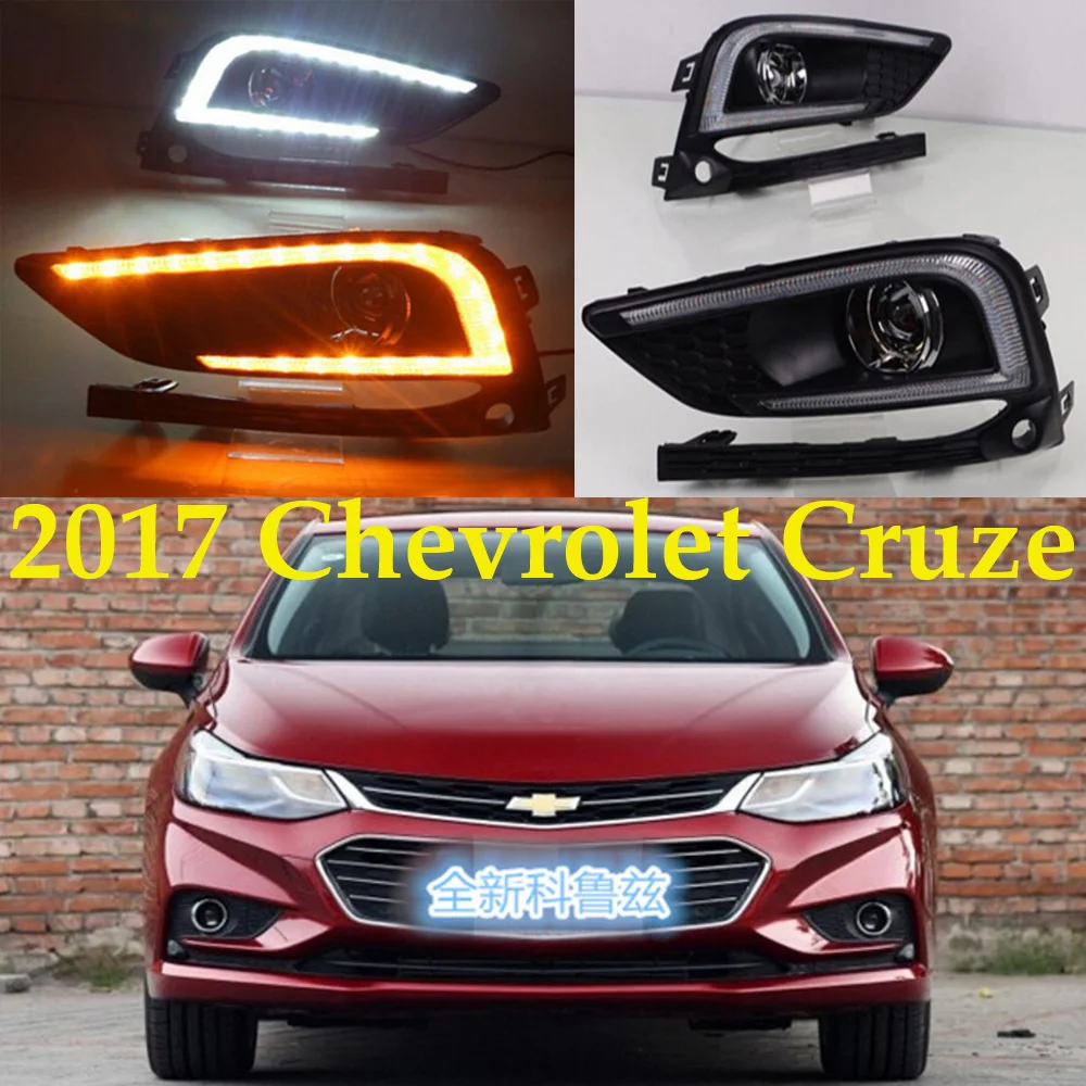 

2017year for Chevrolet Cruze daytime light car accessories LED DRL headlight for Cruze fog light