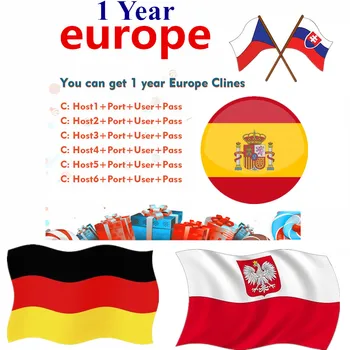 

12 month Europe Server 7 Cline for DVB S2 Satellite TV receiver Europe Account Sever Italy Spain Germany IKS 1 year receive