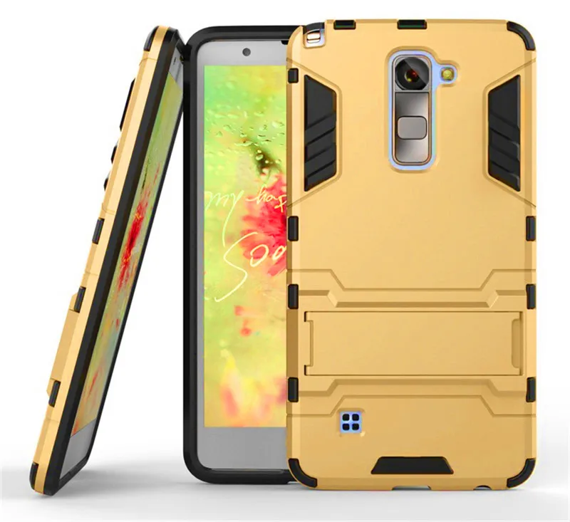 

For LG Stylus 2 Case Hybrid Kickstand Armor TPU+PC With Stander Protector Back Cover Case for LG LS775 Phone Shell Protect Cover