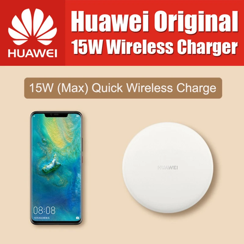 CP60 WPC QI 15W Max Original HUAWEI Quick Wireless Charger MAX Apply For iPhone Samsung Huawei Mate20 Pro RS Xiaomi Universal