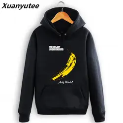 Рок группа бархат подземный человек толстые теплые hoodiehoodie Толстовка 2019 из плотного флиса хип хоп Рок пуловер пальто S-3XL Топ