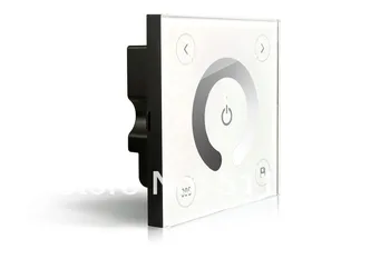 

input DC12-24V D1 touch panel wall dimmer, 4A*3 Ch, 5-100% dimming,grey scale level 4096,
