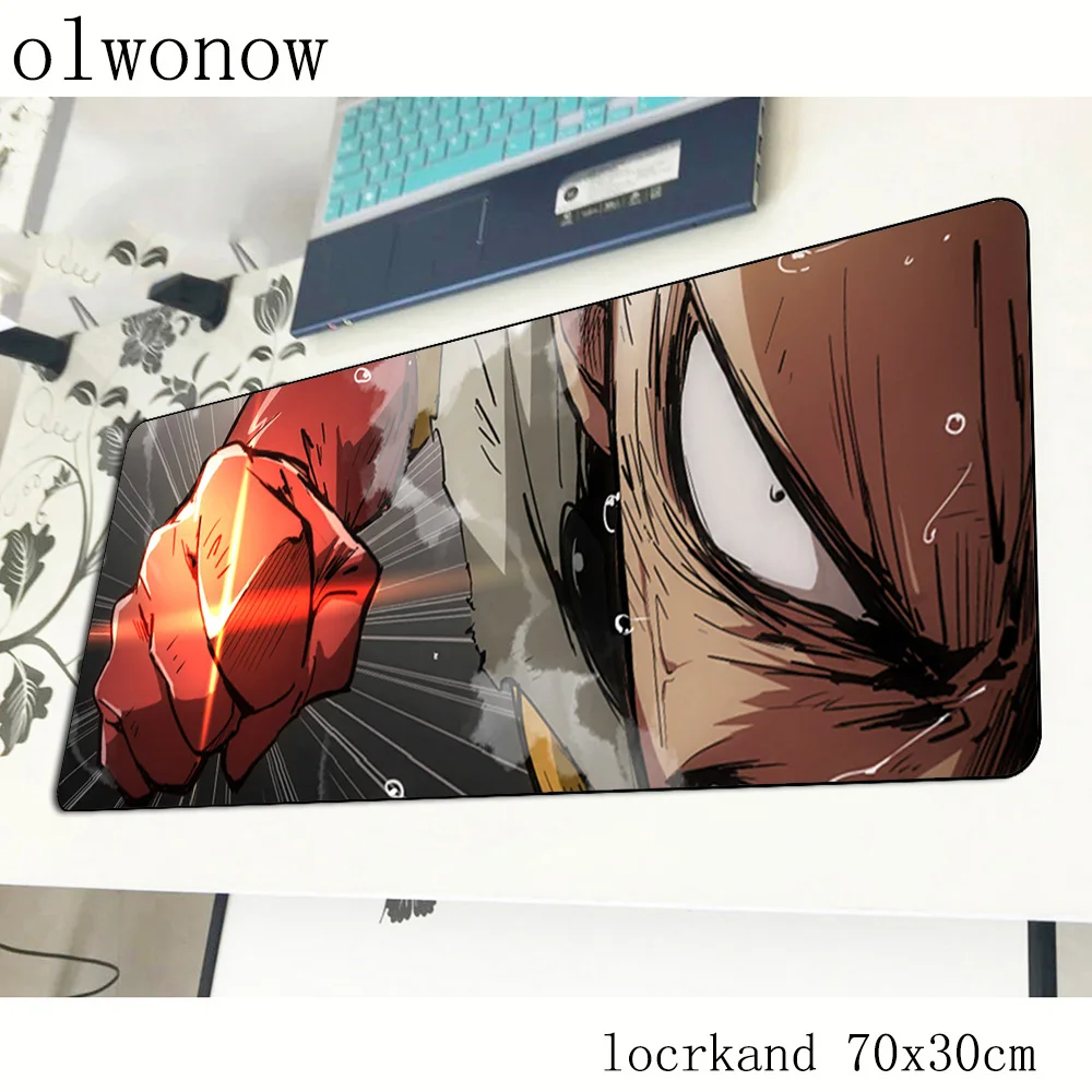 

ONE PUNCH-MAN pad mouse Personality computer gamer mouse pad 70x30cm padmouse Customized mousepad ergonomic gadget desk mats