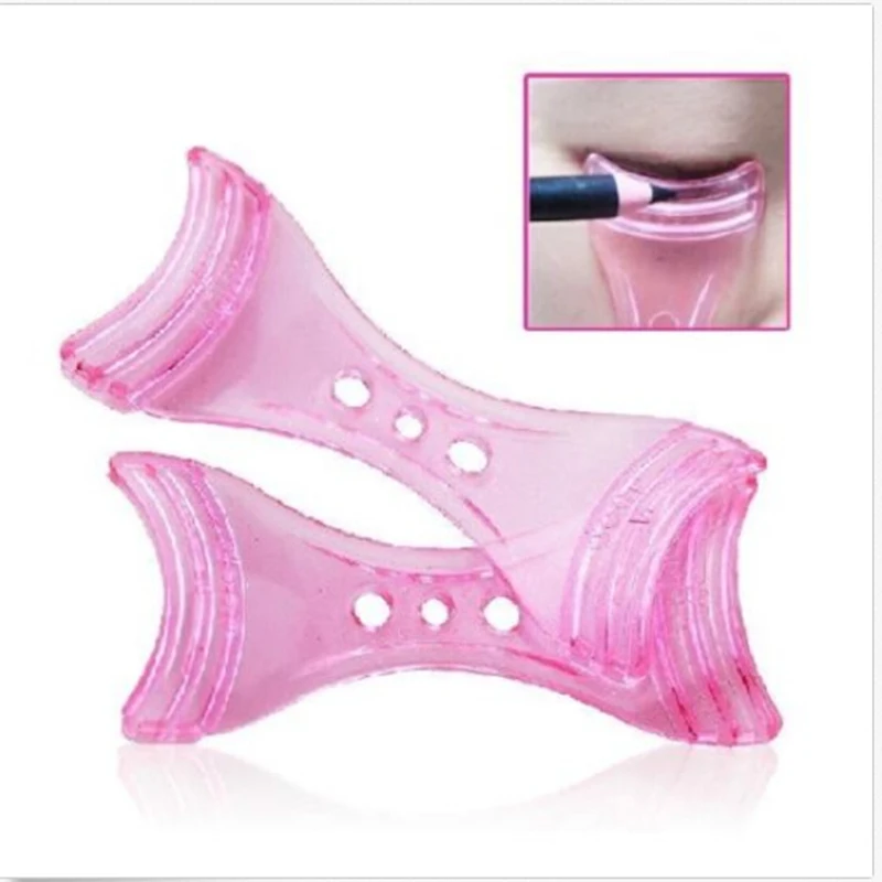 

1pc Fashion Retail Pink Eyeliner Guide Pencil Template Shaper Assistant Aid Makeup Tool Eyeline Guid