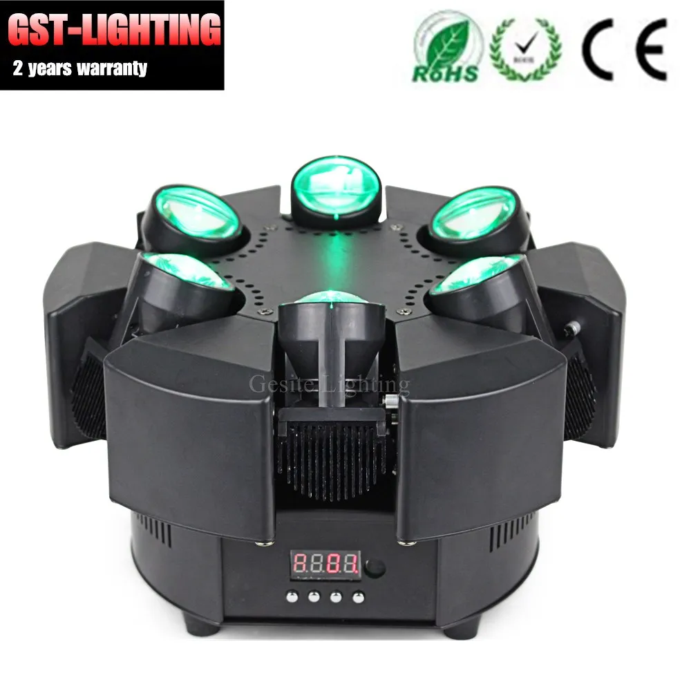 Vermelho e Verde do Laser Laser para Festa 4 Pçs e lote 6x10 w Lira Led Feixe para Festa dj Clube Ktv 9 feixe vermelho e verde do laser para festa dj clube ktv