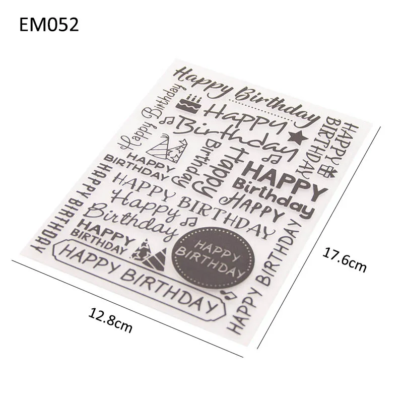 

1Pcs plastic mold template embossed embossed folder DIY happy birthday photo album versatile production paper card