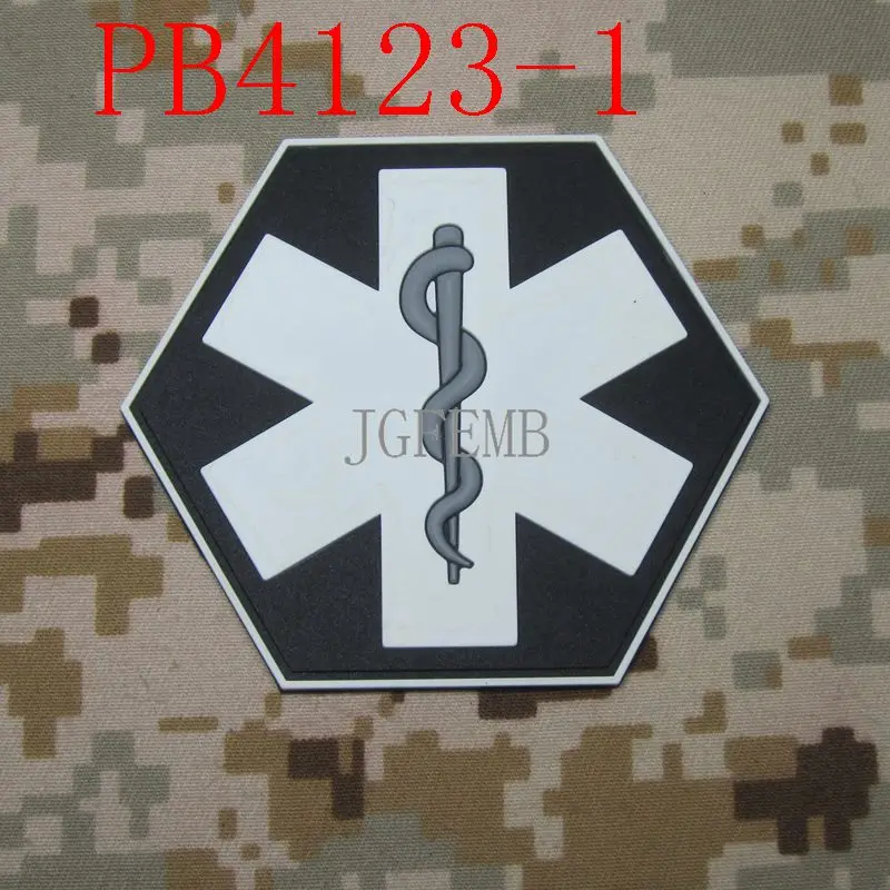 Аварийный медицинский техник фельдшер шестиугольник военный Красный Крест 3D ПВХ
