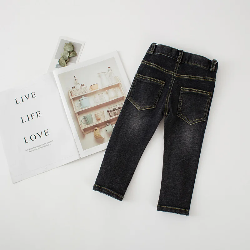 Autumn 2018 New Style Girls Jeans Kids Clothing Pants For Girls Spring Trousers Children Jeans Elastic Waist Fashion For Baby (26)