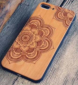 

Drop shipping/Cover PC Bumper Natural Cherry Wood Protector Phone Shell Case For Apple iphone X XS+Free gift
