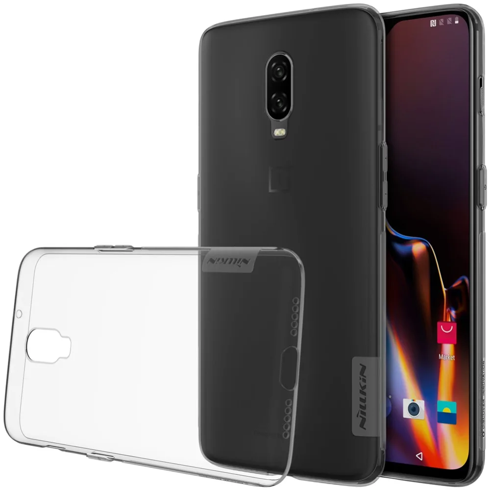 Oneplus 6T чехол Nillkin TPU для телефона Oneplus6T силиконовый Прозрачный One plus Nilkin задняя