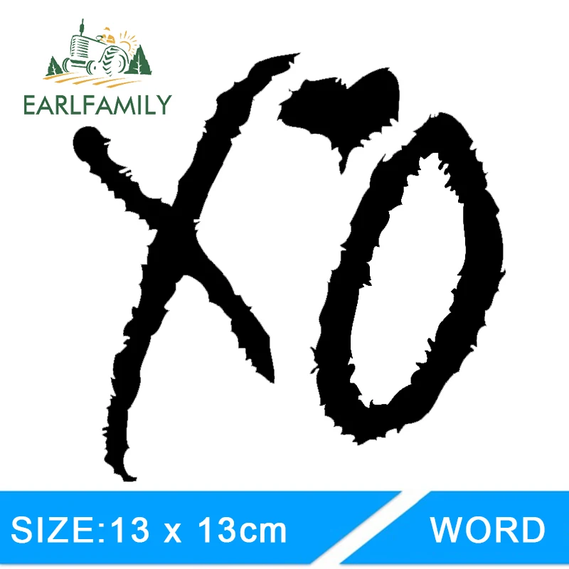 

EARLFAMILY 13cm X 13cm Xo The Weeknd Drake Lil Wayne Hip Hop Rnb Usa Funny Car Stickers Decal JDM Car Accessories