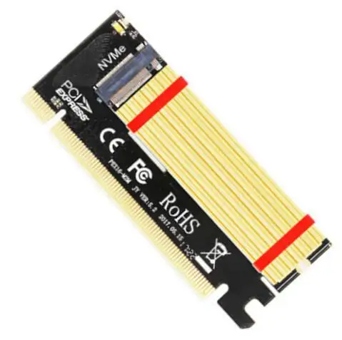 JEYI Swift MX16 M.2 NVMe SSD NGFF к PCIE 3,0X16 адаптер M ключ интерфейс Ccard Suppor PCI Express x16 2280 Размер m.2 полная скорость - Цвет: Синий