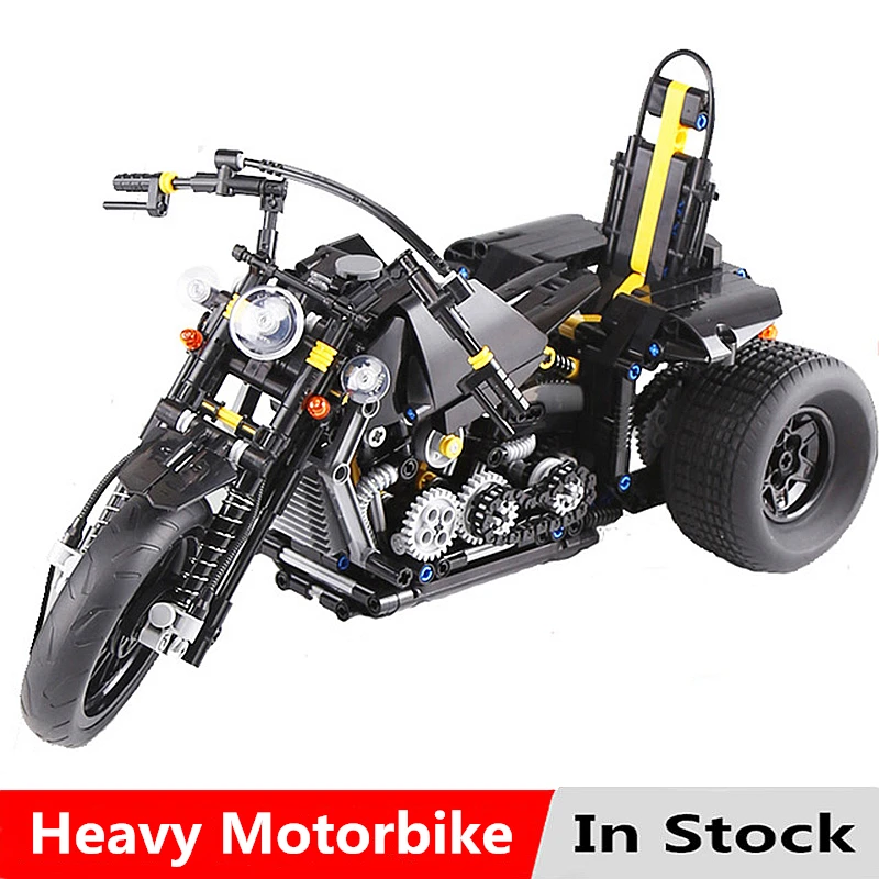 

MOC Technic Series Heavy Motorcycle Kits Model Set Compatible With Legoingly Building Blocks Bricks Toys For Children Kids Gifts