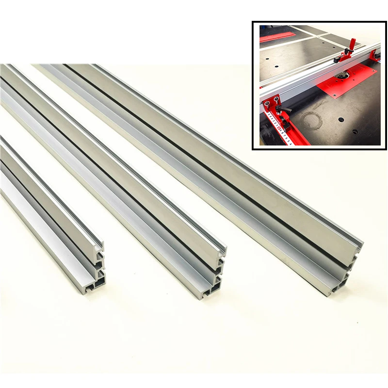 

400mm/600mm/800mm Aluminium Profile Fence 75mm Height with T-tracks Miter Track Stop for Woodworking