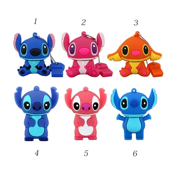 

Creative Cartoon Stitch USB Flash Drive Genuine Pendrive 4GB 8GB 32GB 64GB Usb 2.0 Memory Stick Storage Pen Drive U Disk Flash