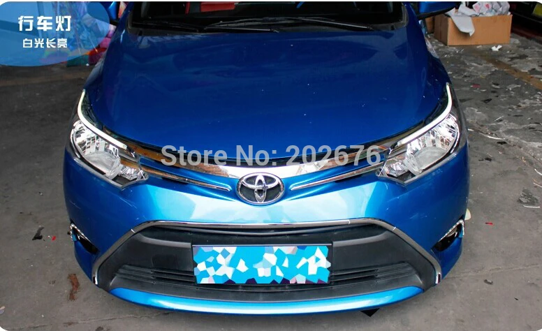 EXTERNAL SPECIAL LED DAYLIGHT RUNNING LIGHT STRIP DRL EYEBROW FOR 2014 VIOS |