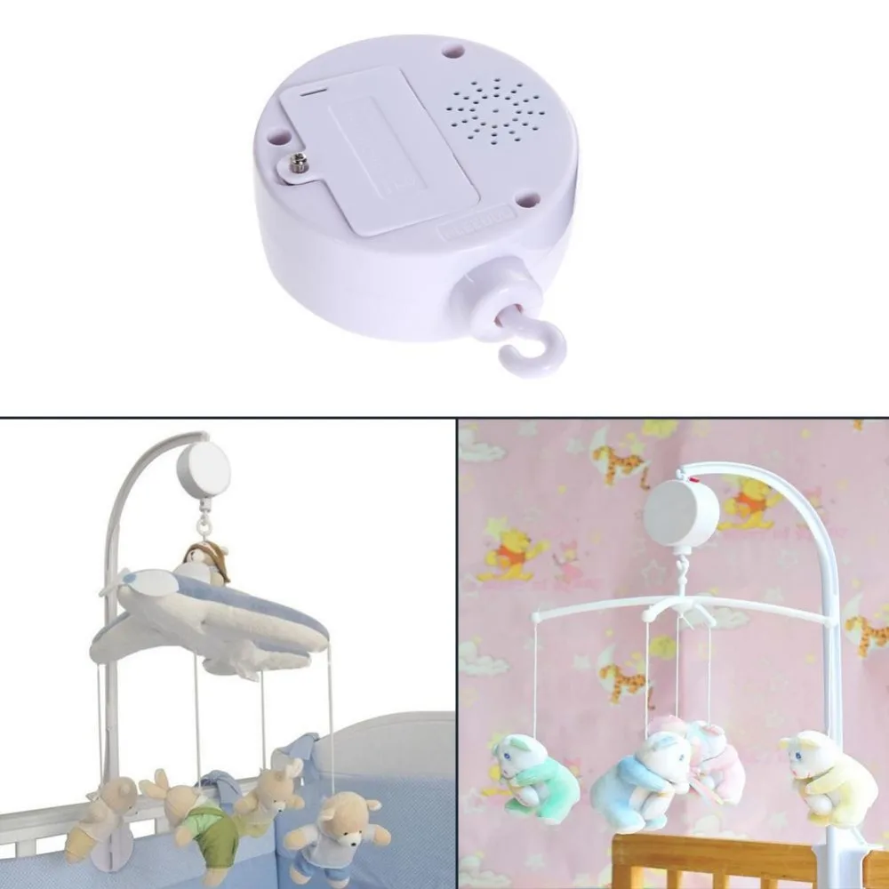 

Pure White Baby Toy 35 Songs Rattles Bracket Set Cot Mobile Bell Crib Bed Toys Music Box